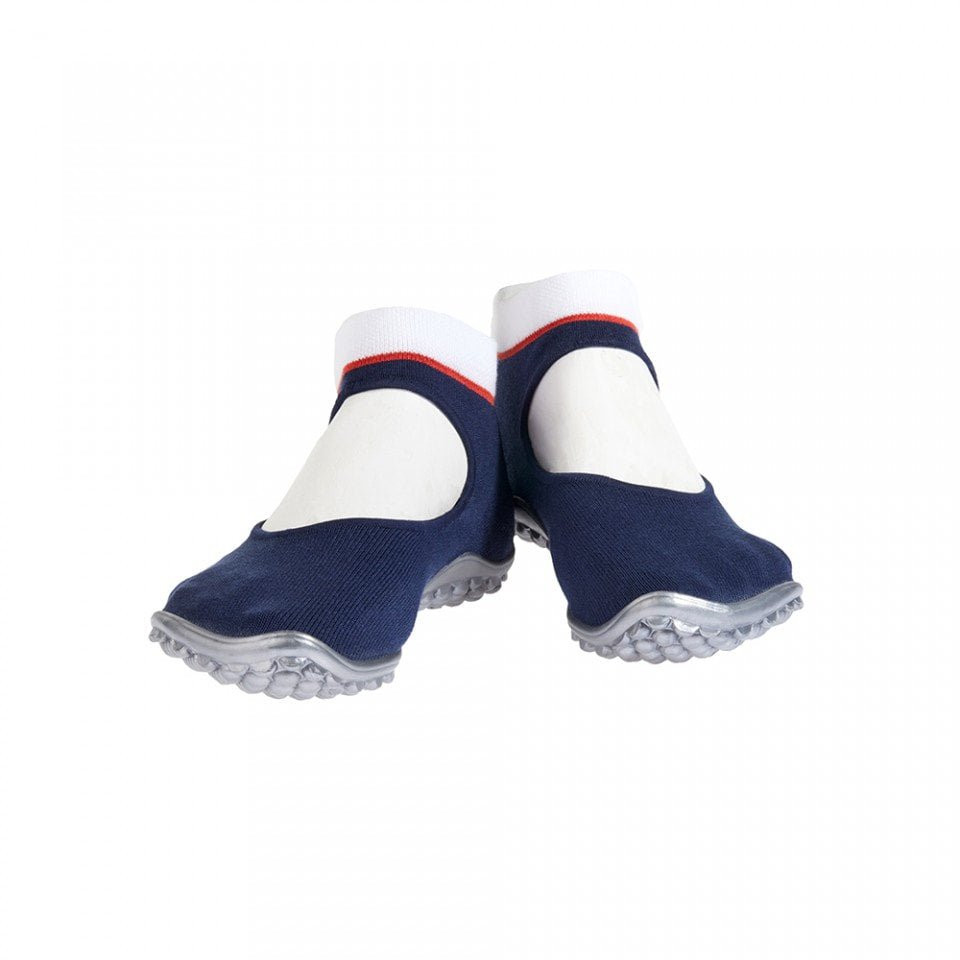Ballerina Blue - with Red & White Band - BarefootHub - UK Barefoot Shoes