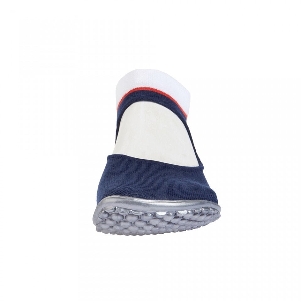 Ballerina Blue - with Red & White Band - BarefootHub - UK Barefoot Shoes