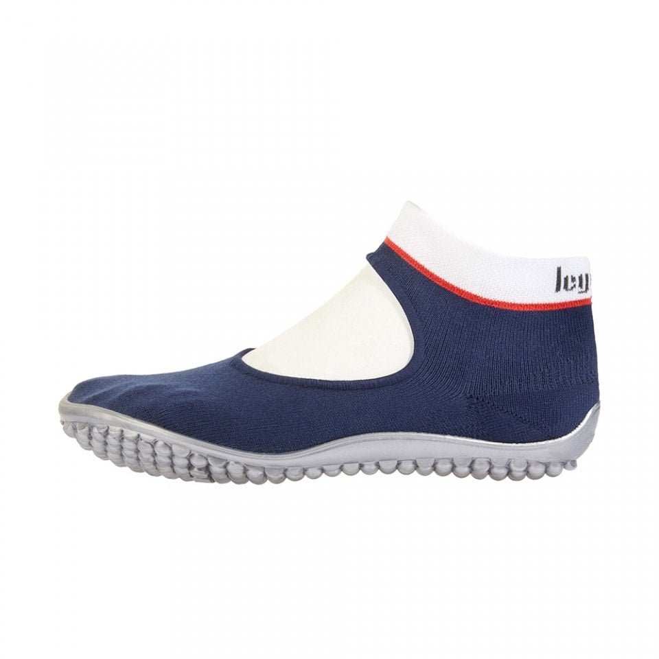 Ballerina Blue - with Red & White Band - BarefootHub - UK Barefoot Shoes