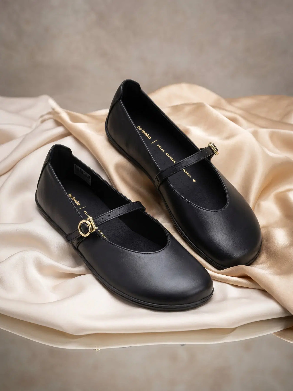 Ballet Flats Be Lenka Amalea - All Black - BarefootHub - UK Barefoot Shoes