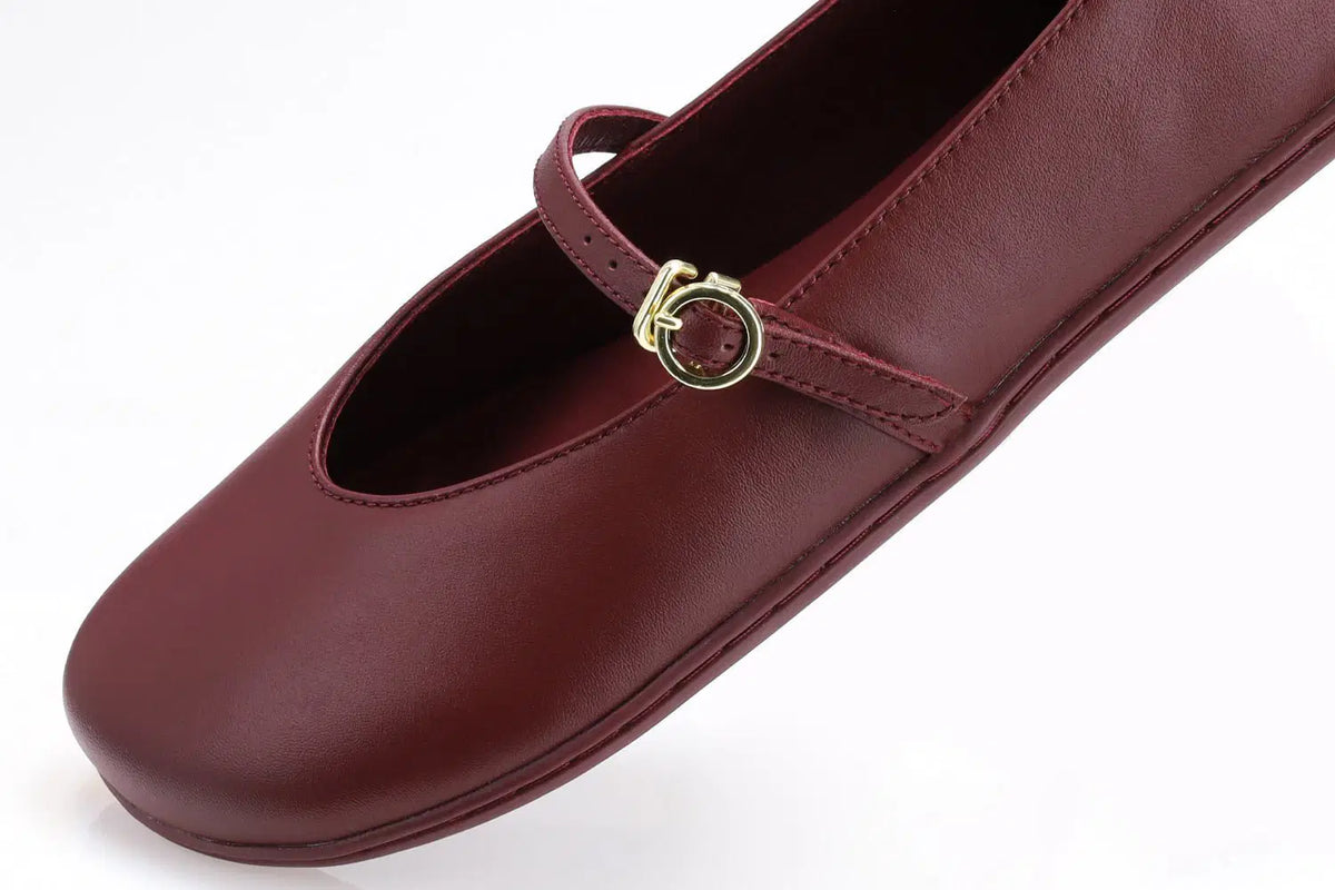 Ballet Flats Be Lenka Amalea - Burgundy - BarefootHub - UK Barefoot Shoes