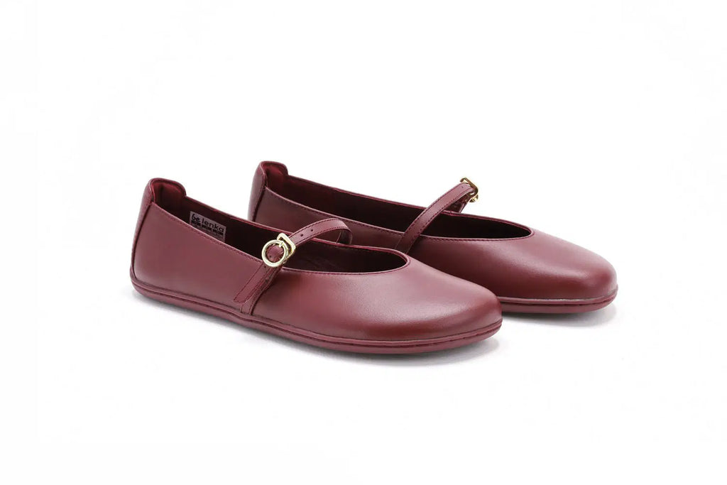 Ballet Flats Be Lenka Amalea - Burgundy - BarefootHub - UK Barefoot Shoes