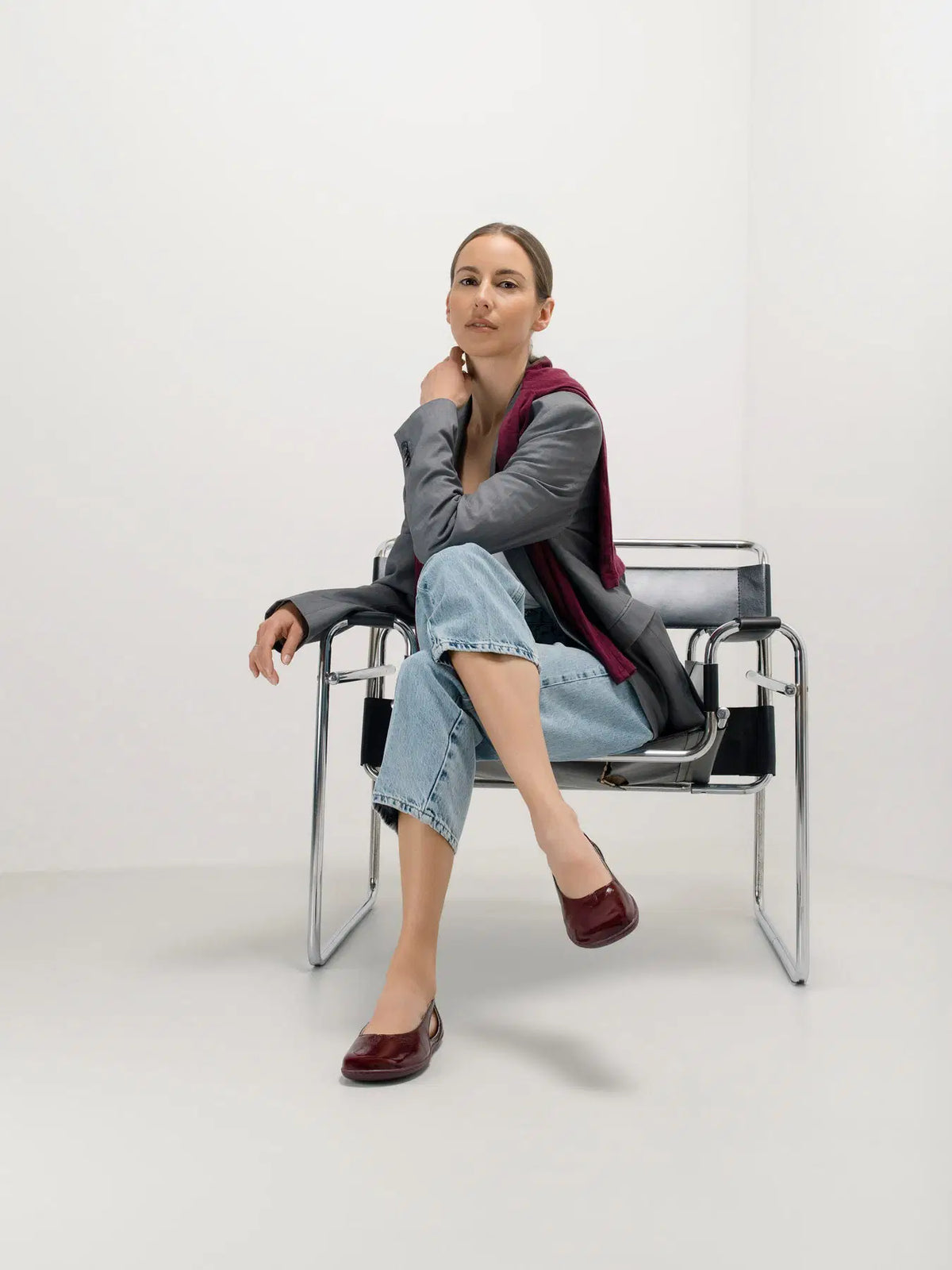 Ballet Flats Be Lenka Bellissima 3.0 - Burgundy - BarefootHub - UK Barefoot Shoes