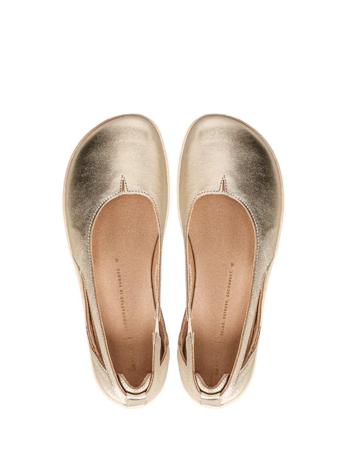 Ballet Flats Be Lenka Bellissima 3.0 - Gold - BarefootHub - UK Barefoot Shoes