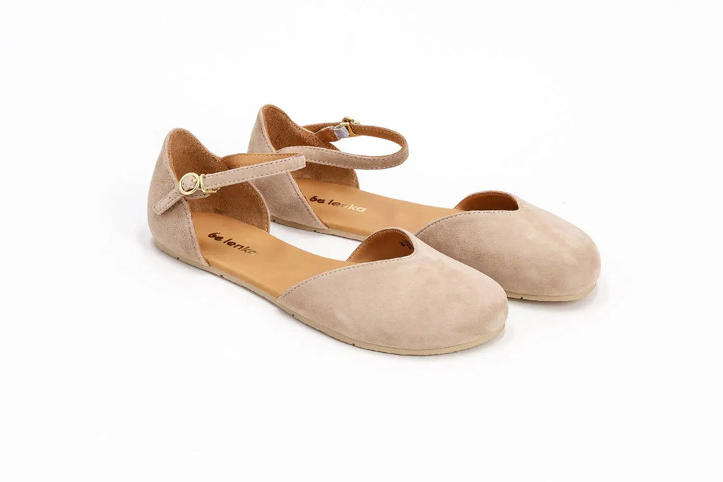 Ballet Flats Be Lenka Lilea - Cream - BarefootHub - UK Barefoot Shoes