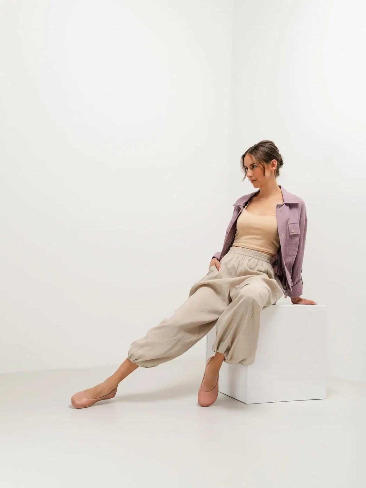Ballet Flats Be Lenka Sophelia - Powder - BarefootHub - UK Barefoot Shoes