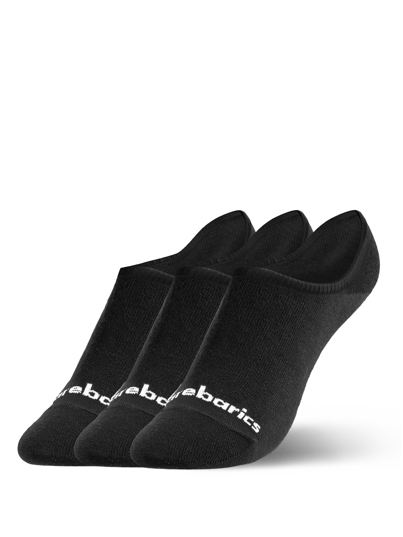 Barebarics - Barfußsocken - No-Show - Schwarz - 3er-Pack