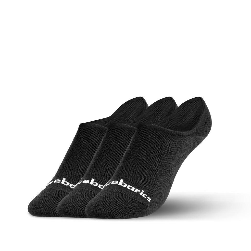 Barebarics - Barfußsocken - No-Show - Schwarz - 3er-Pack