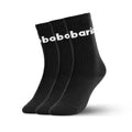 Barebarics - Barefoot Socks - Crew - Black - Big logo - 3 pack - BarefootHub - UK Barefoot Shoes