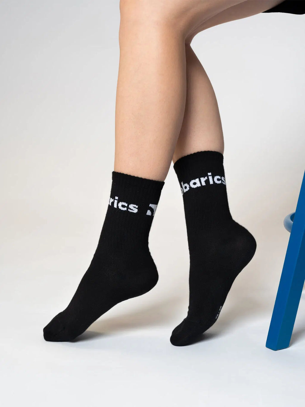 Barebarics - Barefoot Socks - Crew - Black - Big logo - 3 pack - BarefootHub - UK Barefoot Shoes