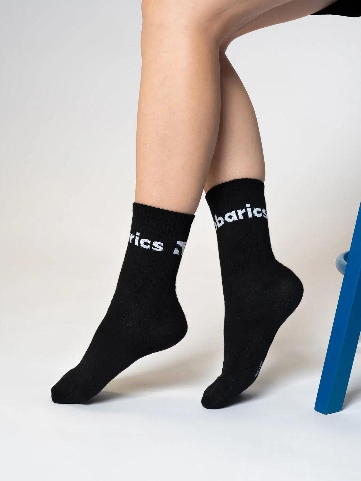 Barebarics - Barefoot Socks - Crew - Black - Big logo - 3 pack - BarefootHub - UK Barefoot Shoes