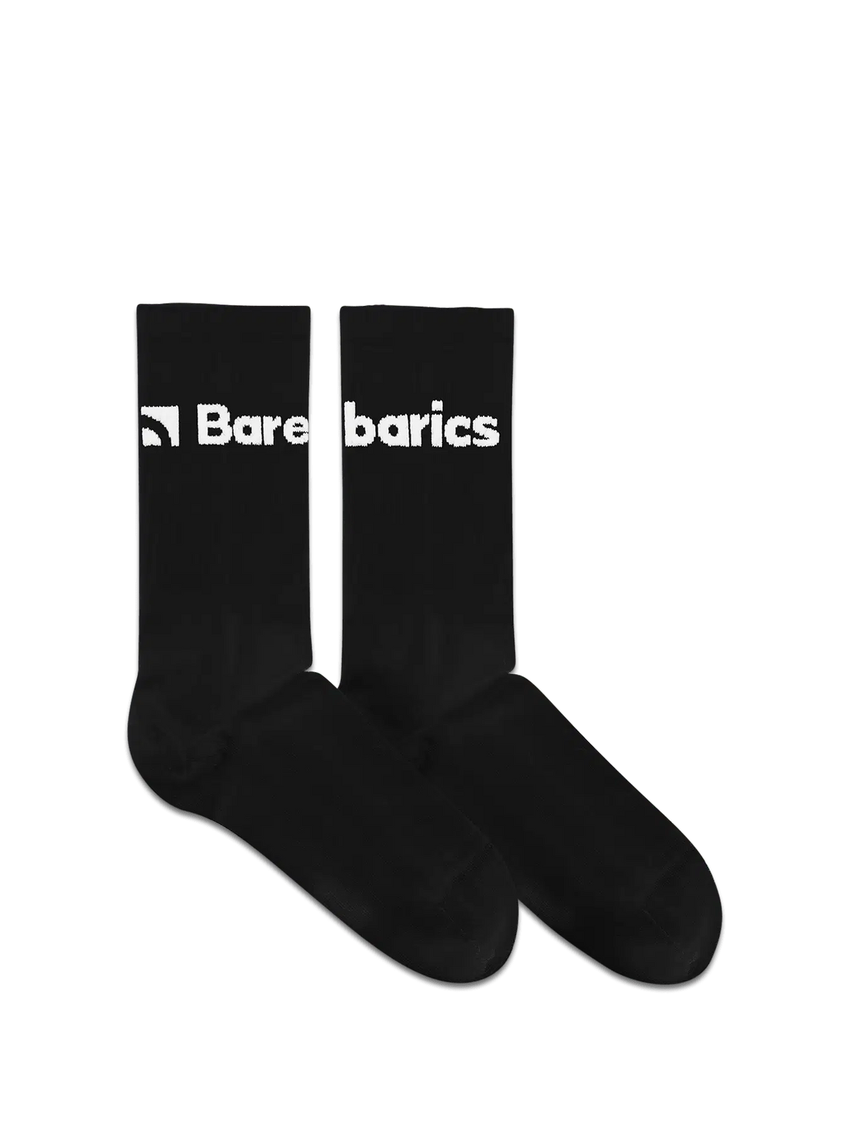 Barebarics - Barefoot Socks - Crew - Black - Big logo - 3 pack - BarefootHub - UK Barefoot Shoes