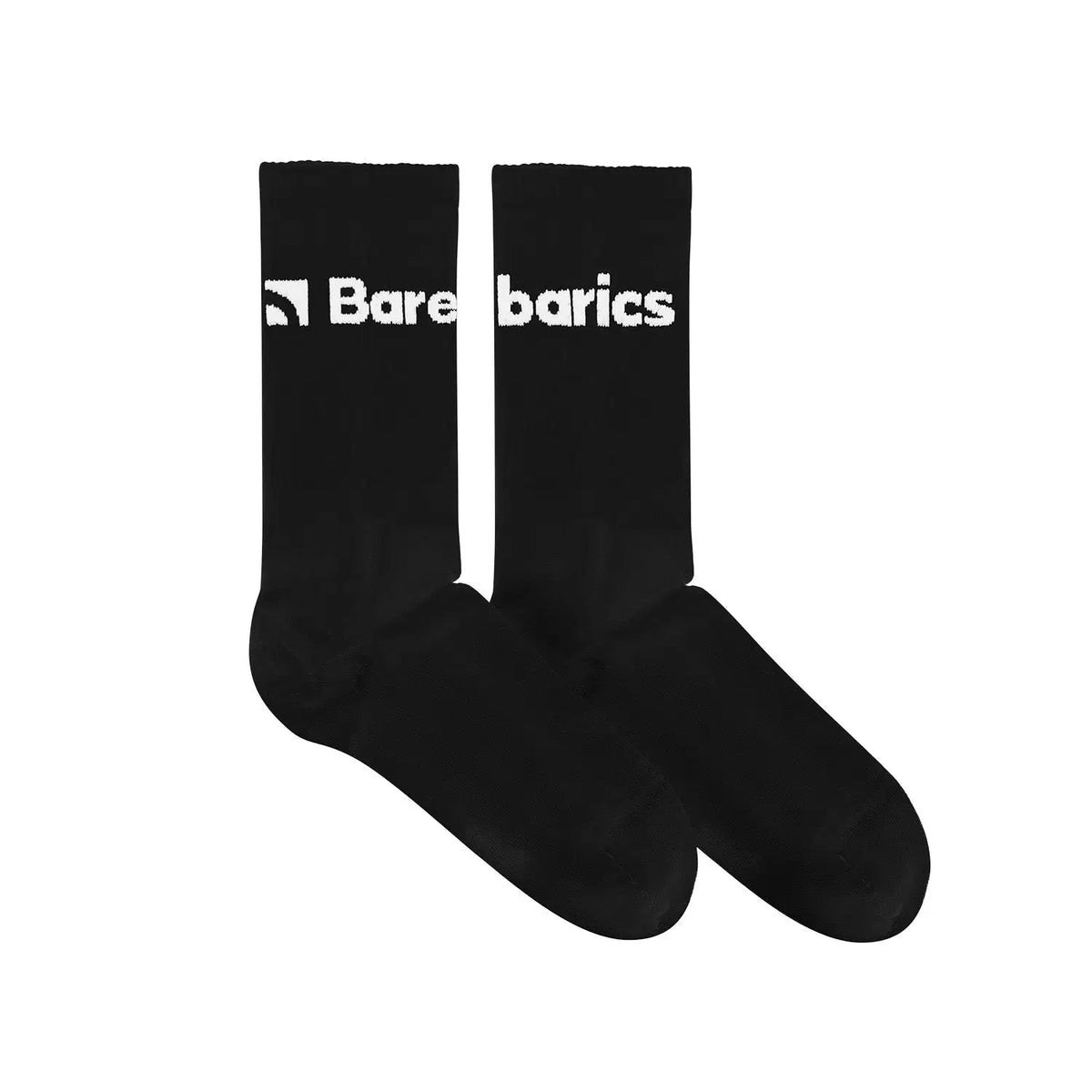 Barebarics - Barefoot Socks - Crew - Black - Big logo - 3 pack - BarefootHub - UK Barefoot Shoes