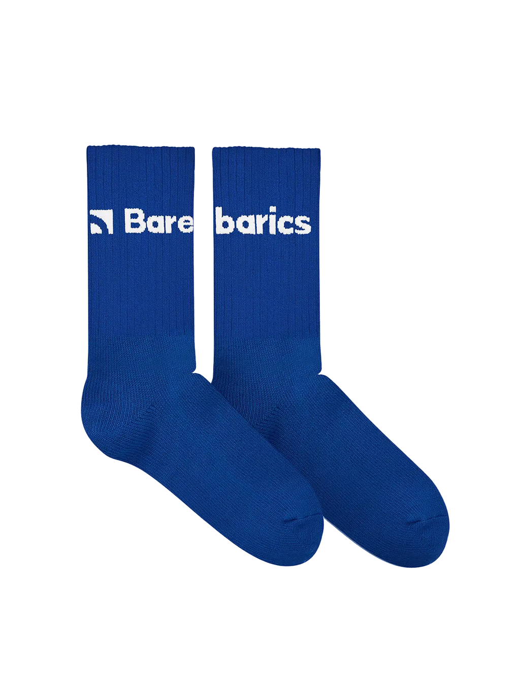Barebarics - Barefoot Socks - Crew - Blue - Big logo - 3 pack - BarefootHub - UK Barefoot Shoes