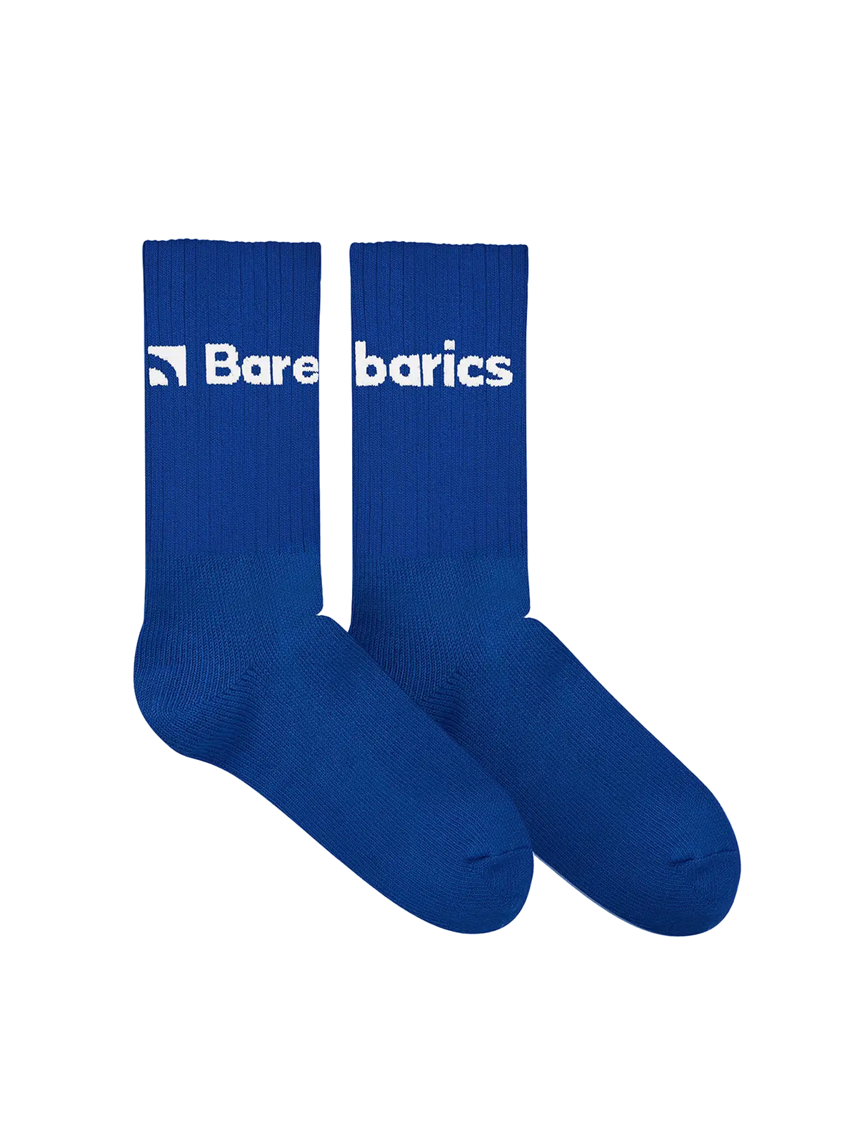 Barebarics - Barefoot Socks - Crew - Blue - Big logo - 3 pack - BarefootHub - UK Barefoot Shoes
