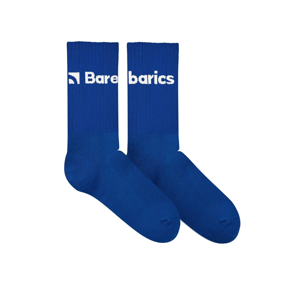 Barebarics - Barefoot Socks - Crew - Blue - Big logo - 3 pack - BarefootHub - UK Barefoot Shoes