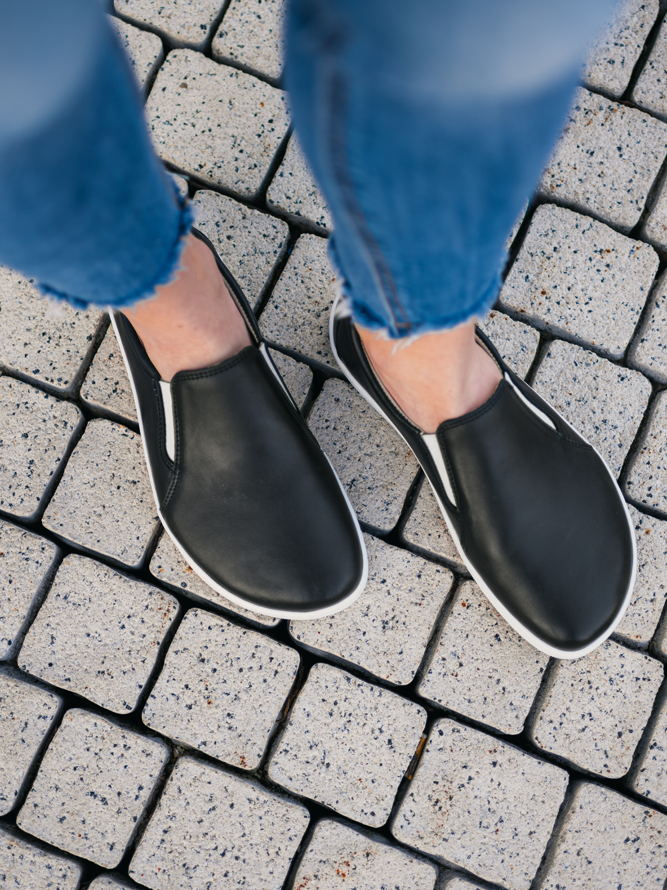Barfuß-Sneaker - Be Lenka Eazy Neo - Schwarz & Weiß