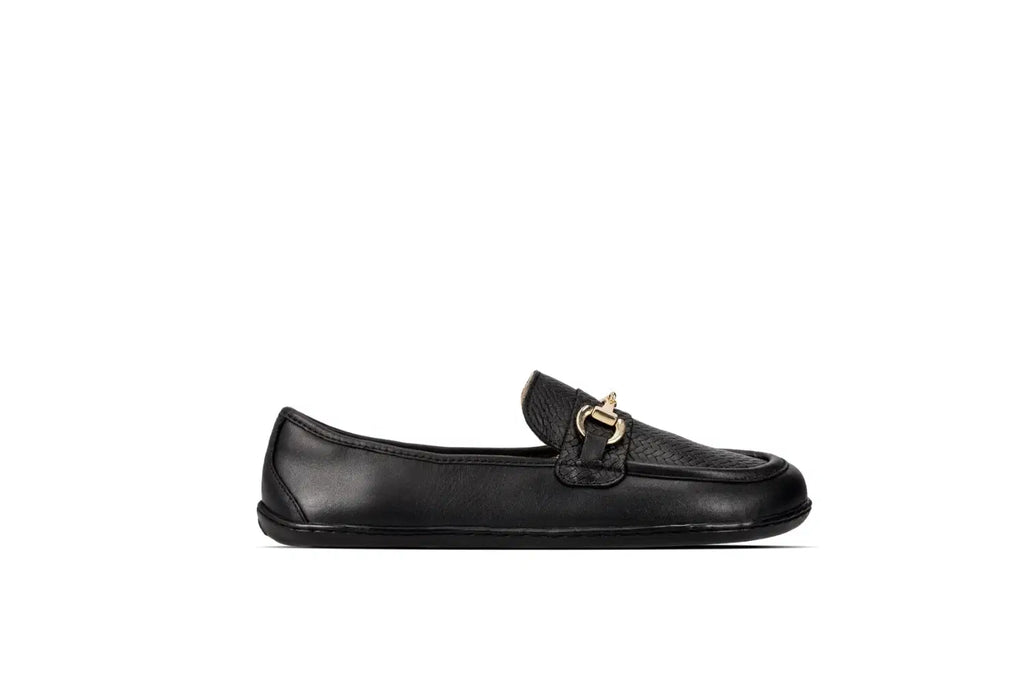 Barefoot Moccasins Be Lenka Divella - Black & Gold - BarefootHub - UK Barefoot Shoes