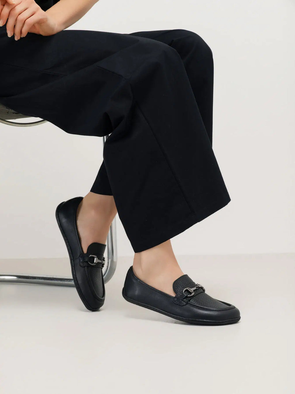 Barefoot Moccasins Be Lenka Divella - Black & Gunmetal - BarefootHub - UK Barefoot Shoes