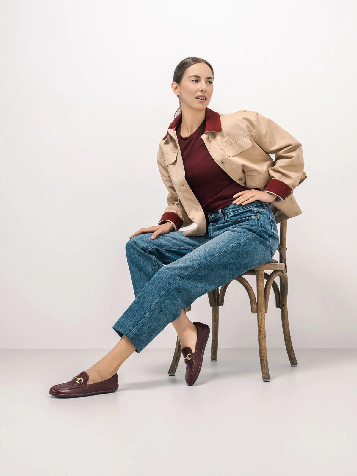 Barefoot Moccasins Be Lenka Divella - Burgundy - BarefootHub - UK Barefoot Shoes