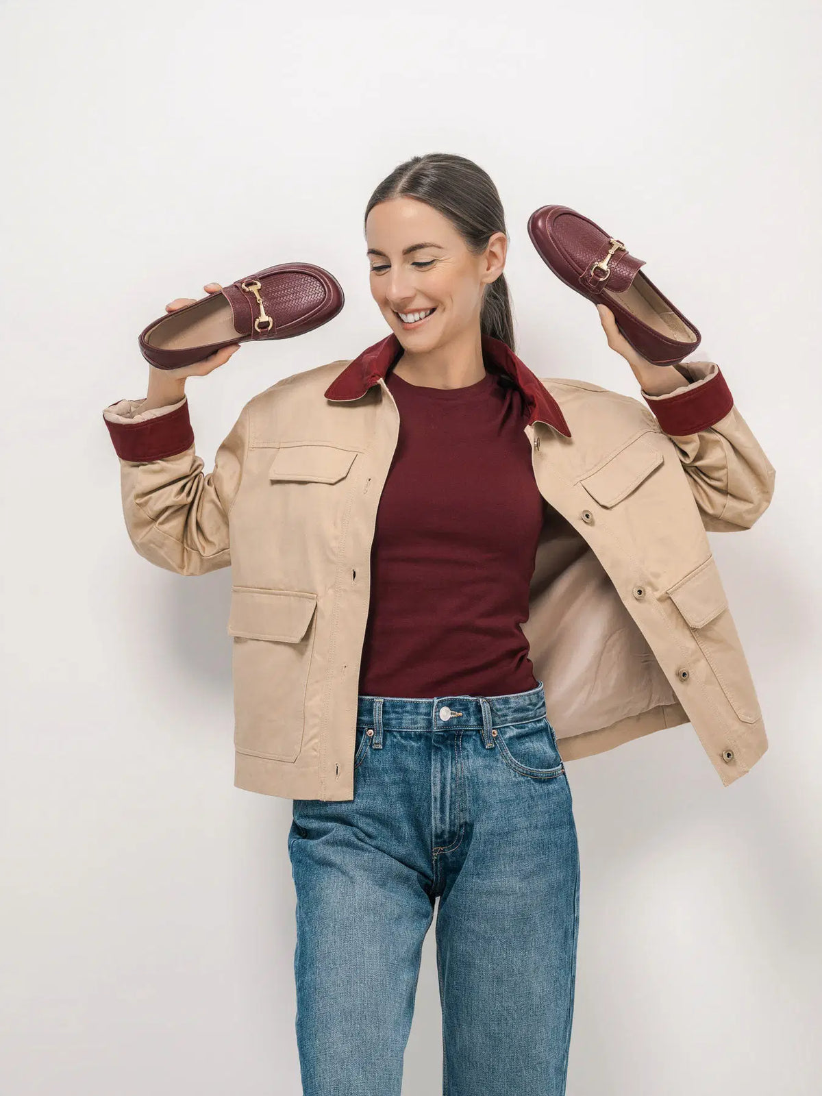 Barefoot Moccasins Be Lenka Divella - Burgundy - BarefootHub - UK Barefoot Shoes