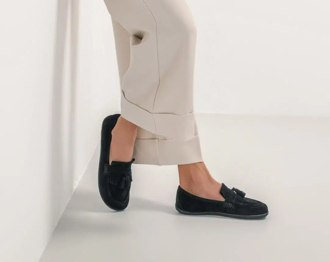 Barefoot Moccasins Be Lenka Fiorela - Black - BarefootHub - UK Barefoot Shoes