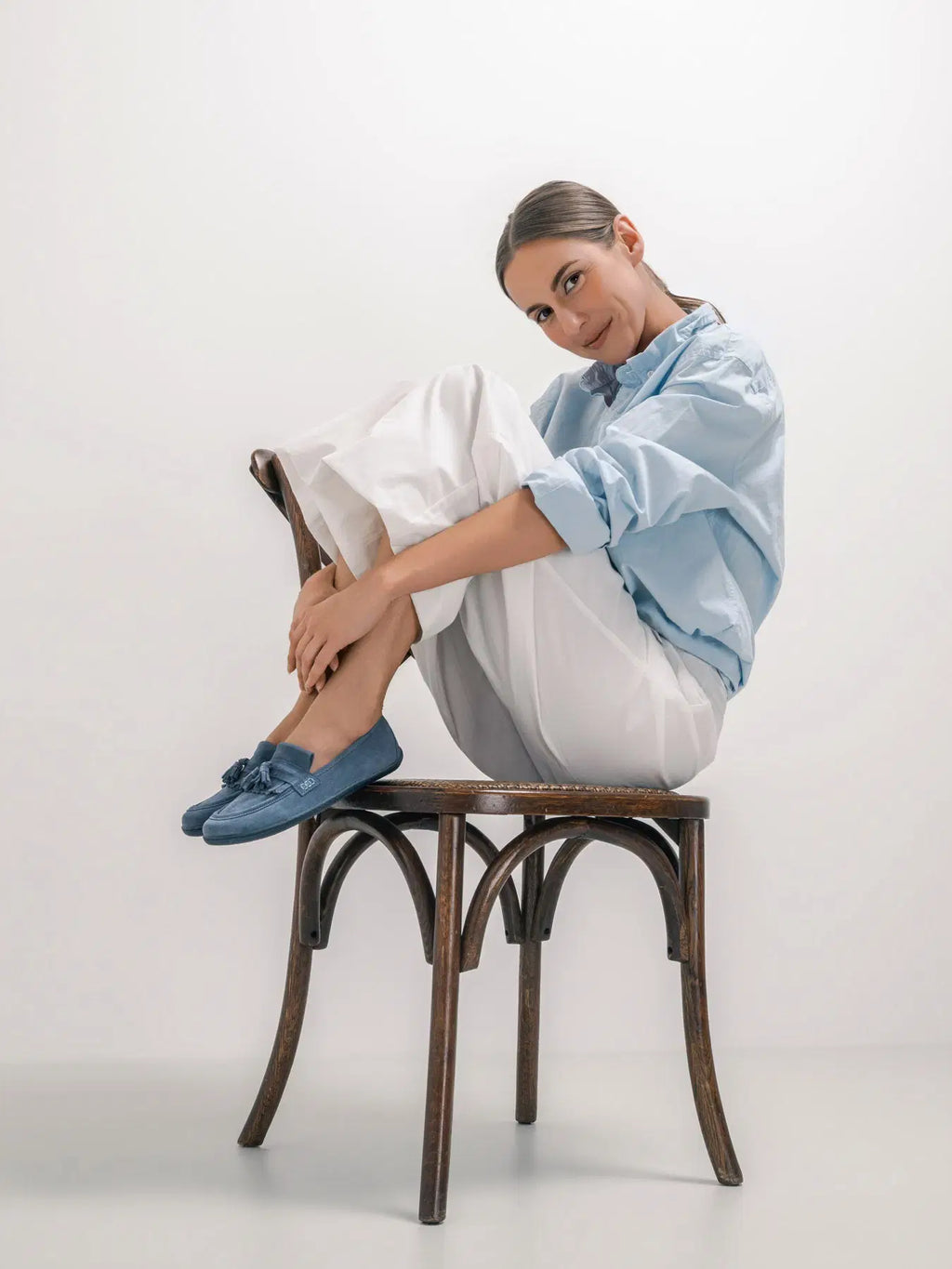 Barefoot Moccasins Be Lenka Fiorela - Soft Blue - BarefootHub - UK Barefoot Shoes