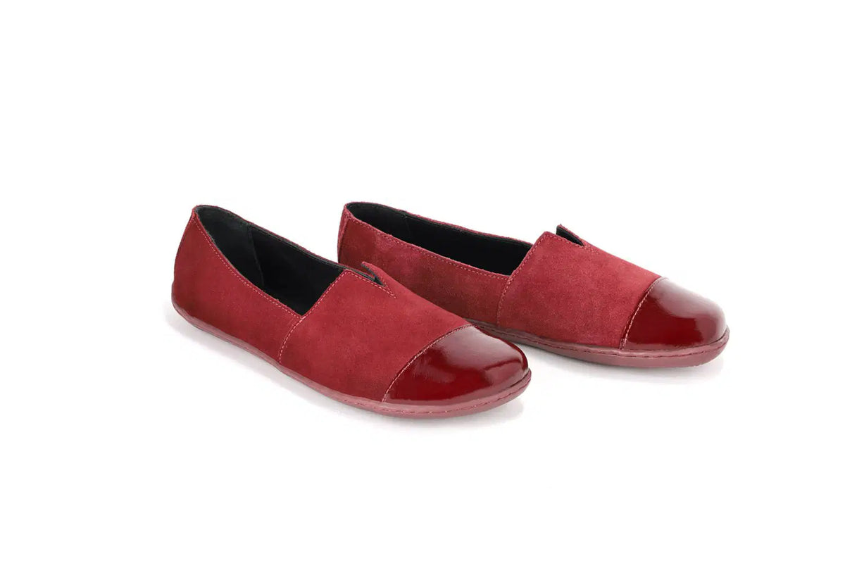 Barefoot Moccasins Be Lenka Rosaluna - Burgundy - BarefootHub - UK Barefoot Shoes