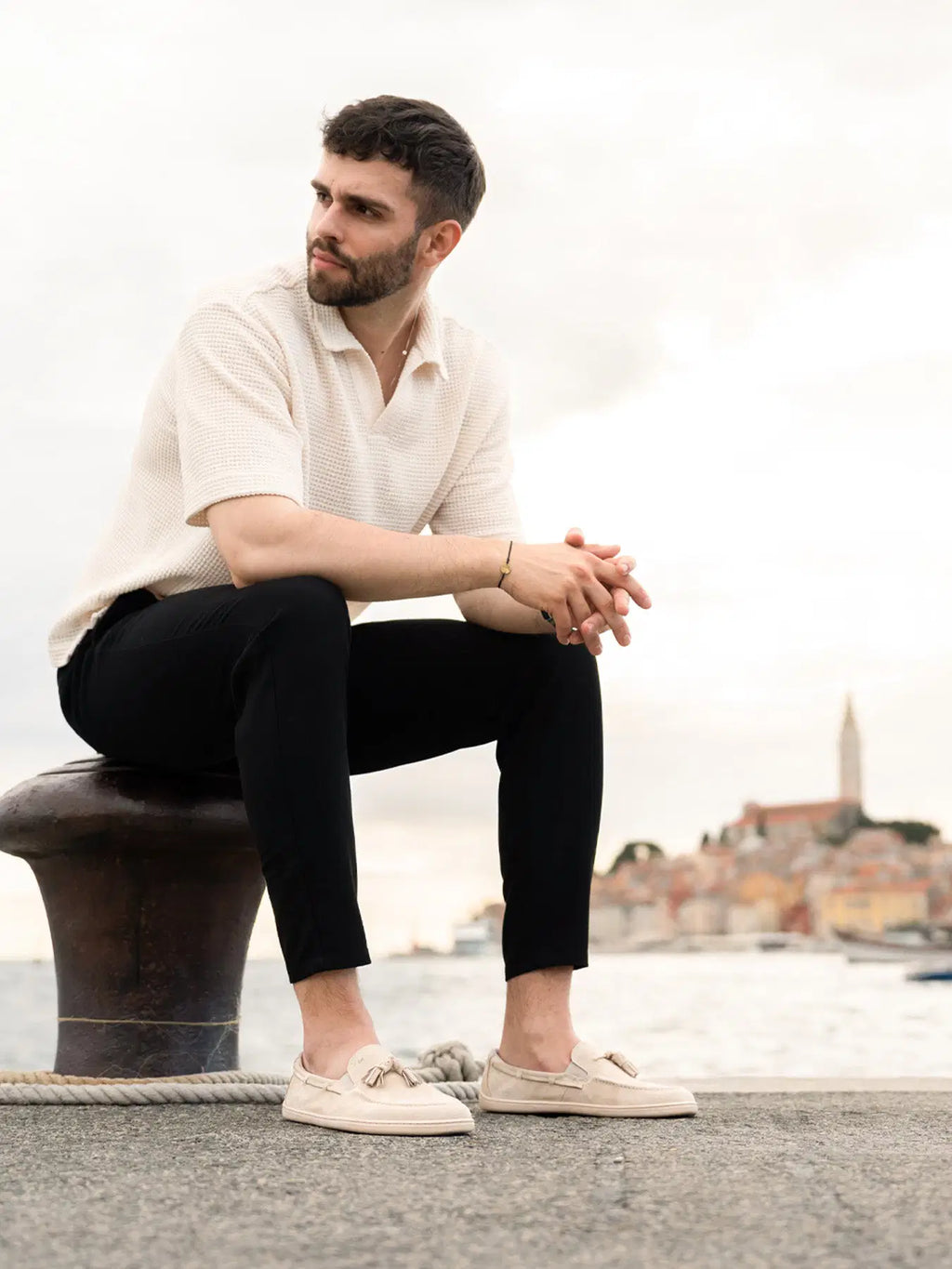 Barfuß-Mokassins Be Lenka Portsiders - Beige