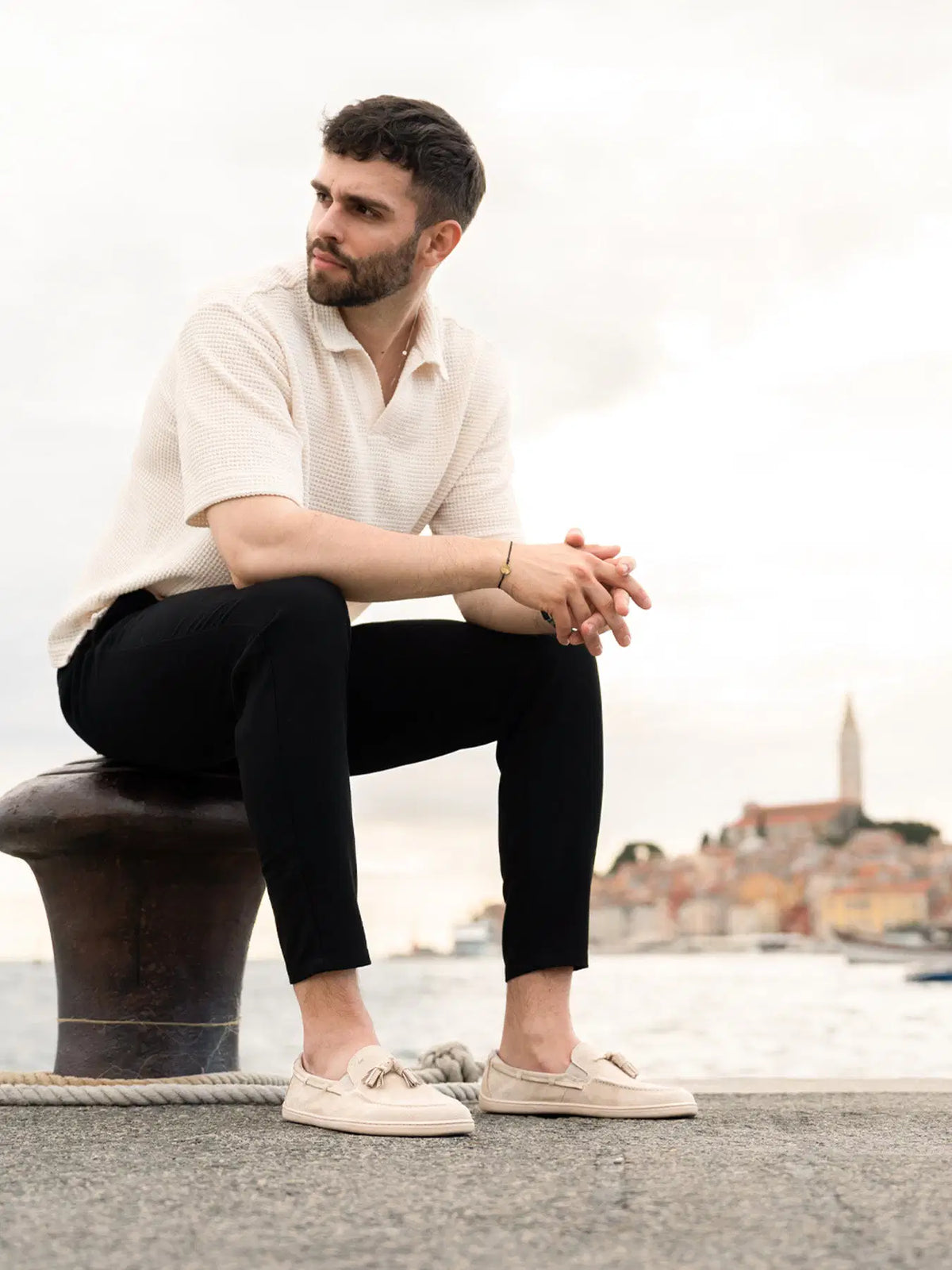 Barfuß-Mokassins Be Lenka Portsiders - Beige