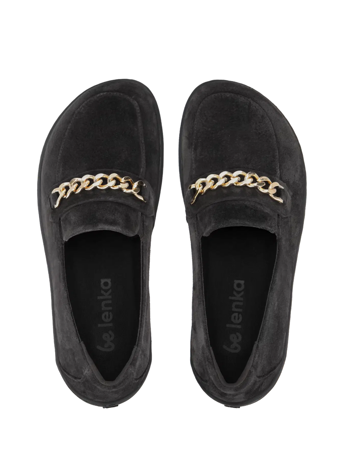 Barefoot Moccasins Be Lenka Prestage - Dark Brown & Gold