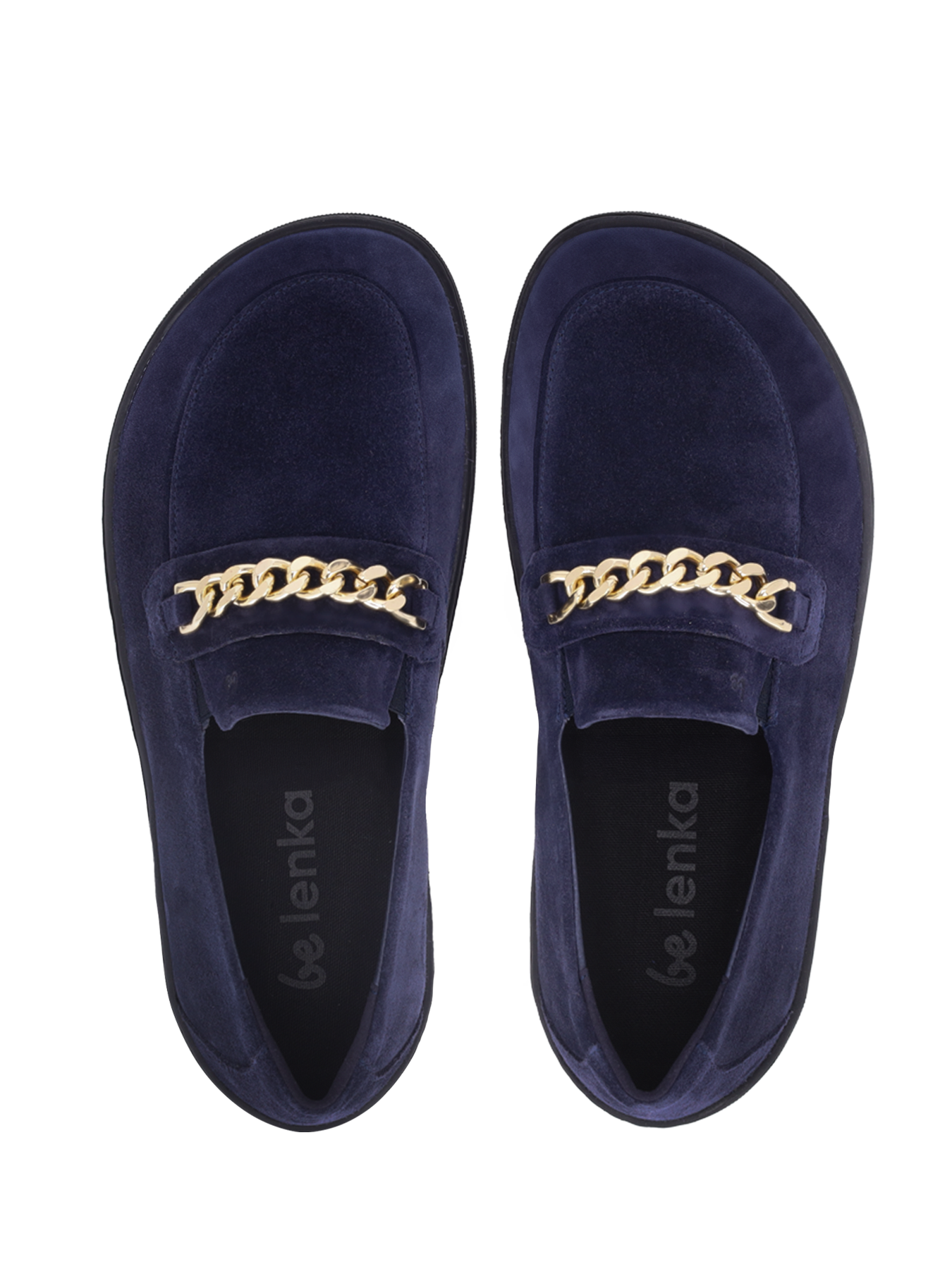 Barfuß Mokassins Be Lenka Prestage - Navy & Gold