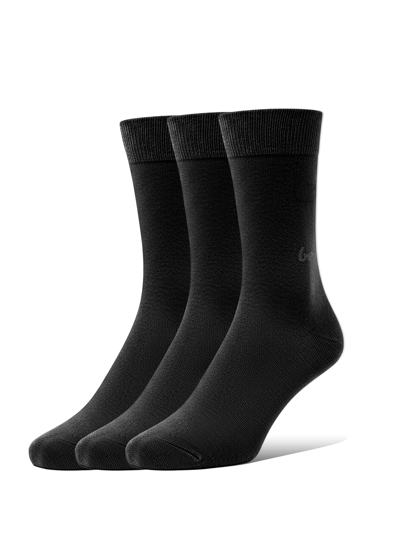 Barfußsocken - Crew - Essentials - Schwarz - 3er-Pack