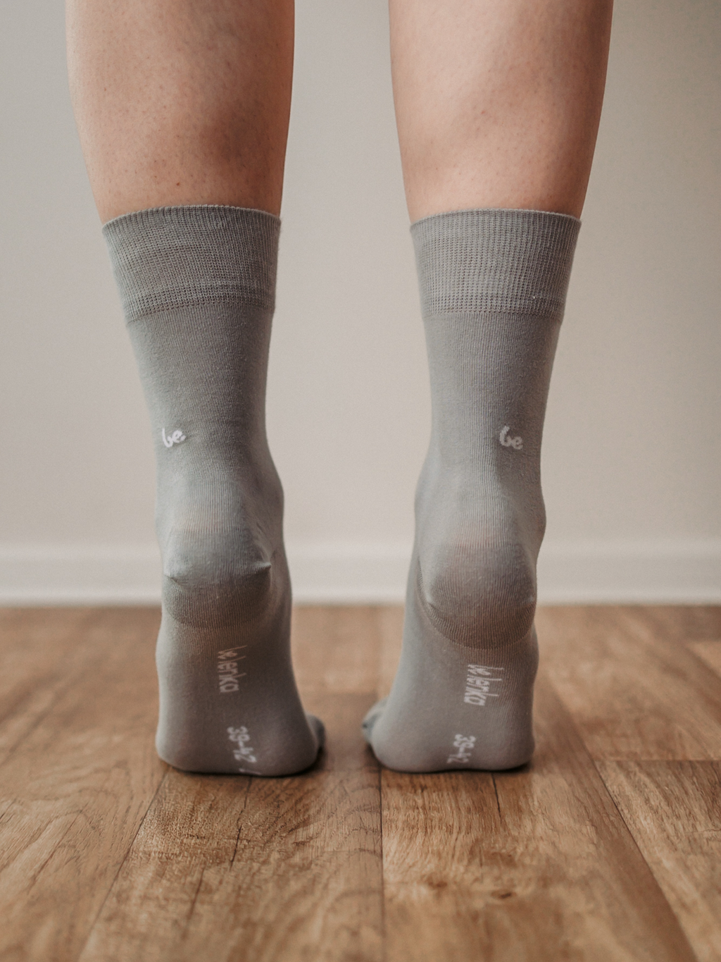 Barfußsocken – Crew – Essentials – Grau