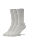 Barfußsocken – Crew – Essentials – Grau – 3er-Pack