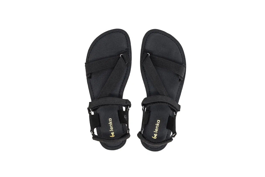 Barefoot Sandals - Be Lenka Flexi 2.0 - Black - BarefootHub - UK Barefoot Shoes