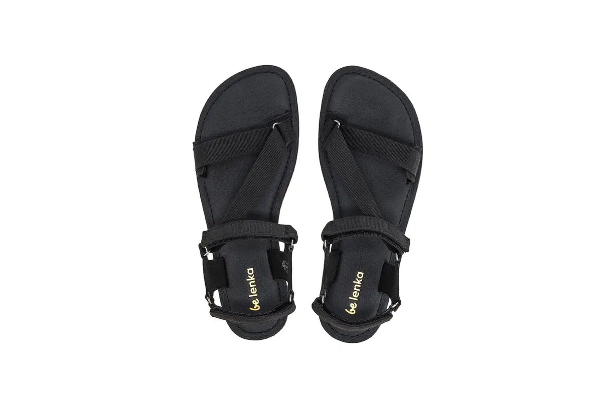 Barefoot Sandals - Be Lenka Flexi 2.0 - Black - BarefootHub - UK Barefoot Shoes