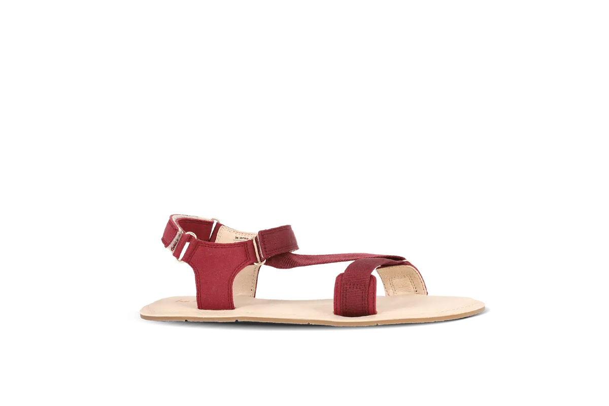 Barefoot Sandals - Be Lenka Flexi 2.0 - Burgundy - BarefootHub - UK Barefoot Shoes