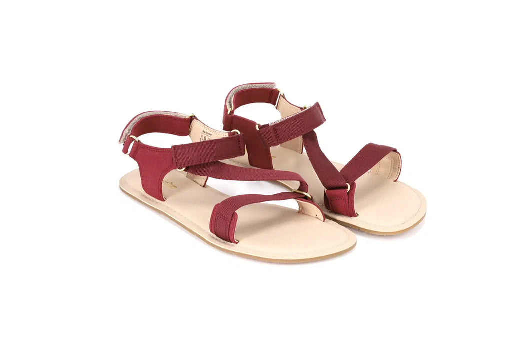 Barefoot Sandals - Be Lenka Flexi 2.0 - Burgundy - BarefootHub - UK Barefoot Shoes