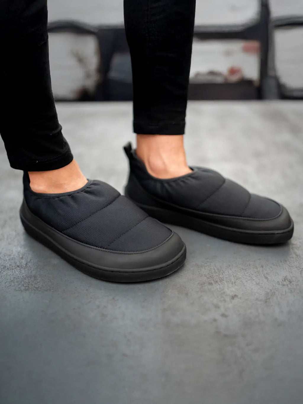 Barfuß Slipper Be Lenka Nimbus - All Black