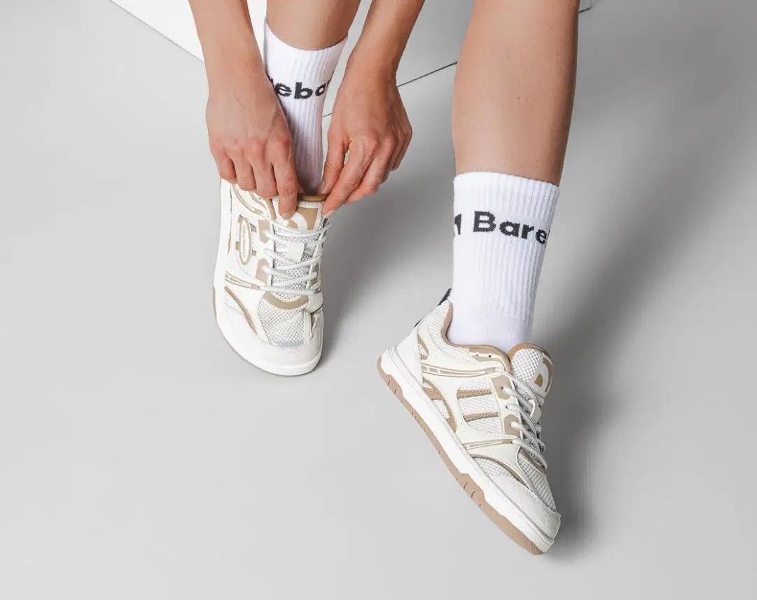 Barefoot Sneakers Barebarics Dropsta - Beige - BarefootHub - UK Barefoot Shoes