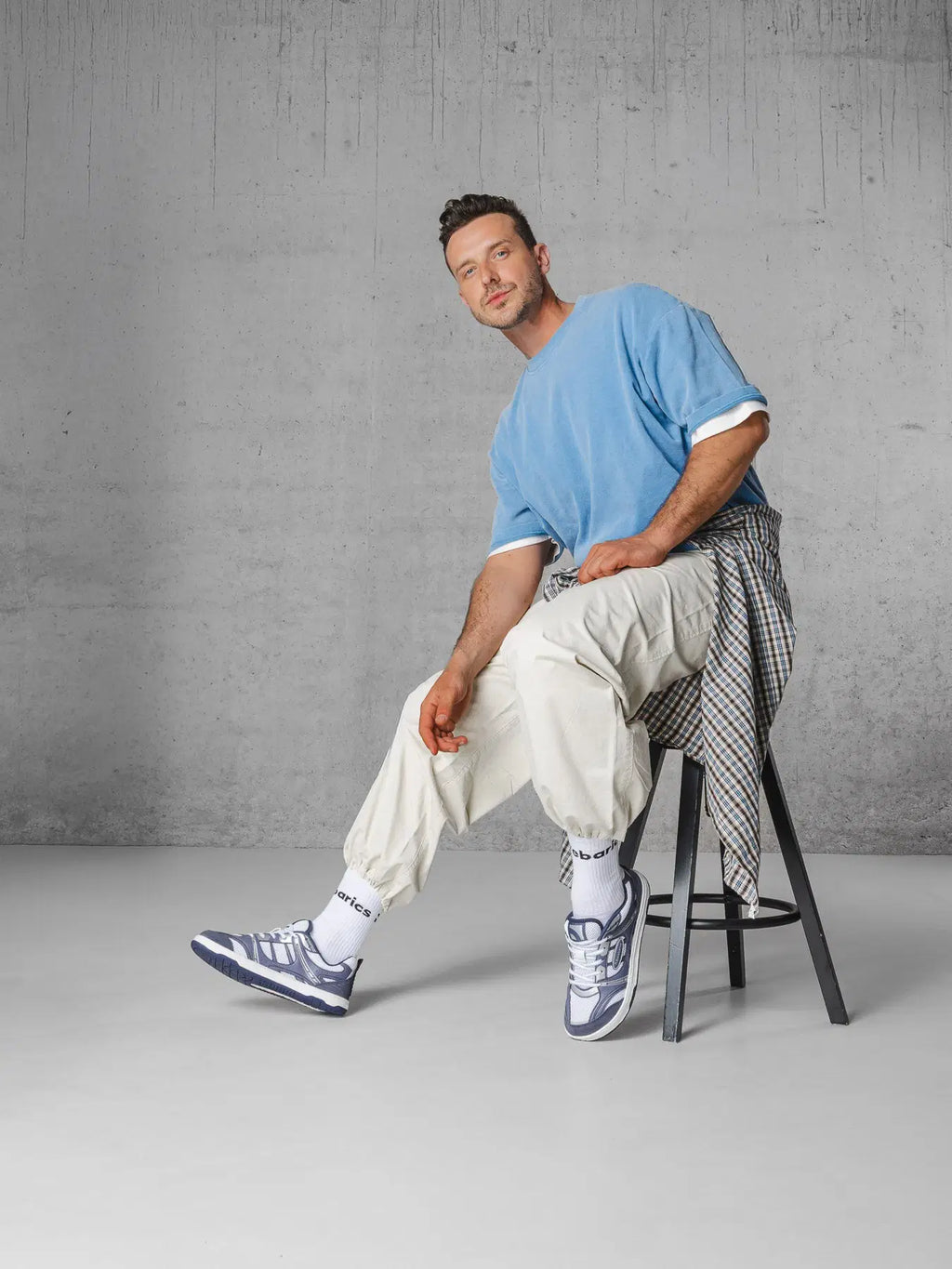 Barefoot Sneakers Barebarics Dropsta - Blue & Silver - BarefootHub - UK Barefoot Shoes