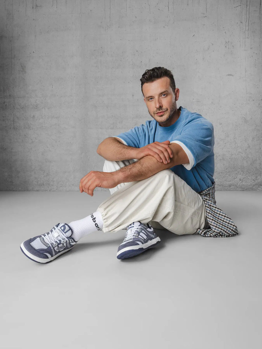 Barefoot Sneakers Barebarics Dropsta - Blue & Silver - BarefootHub - UK Barefoot Shoes
