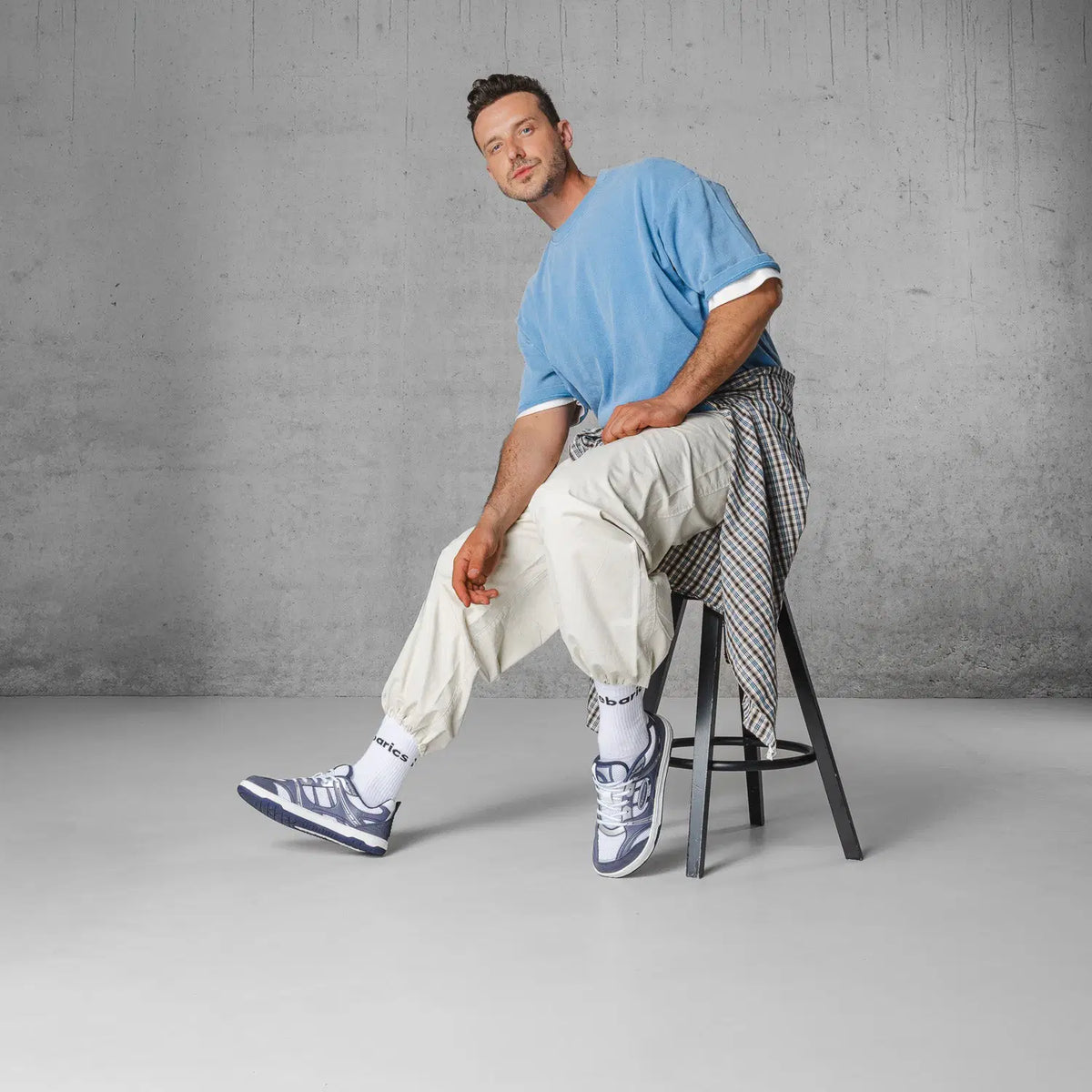 Barefoot Sneakers Barebarics Dropsta - Blue & Silver - BarefootHub - UK Barefoot Shoes