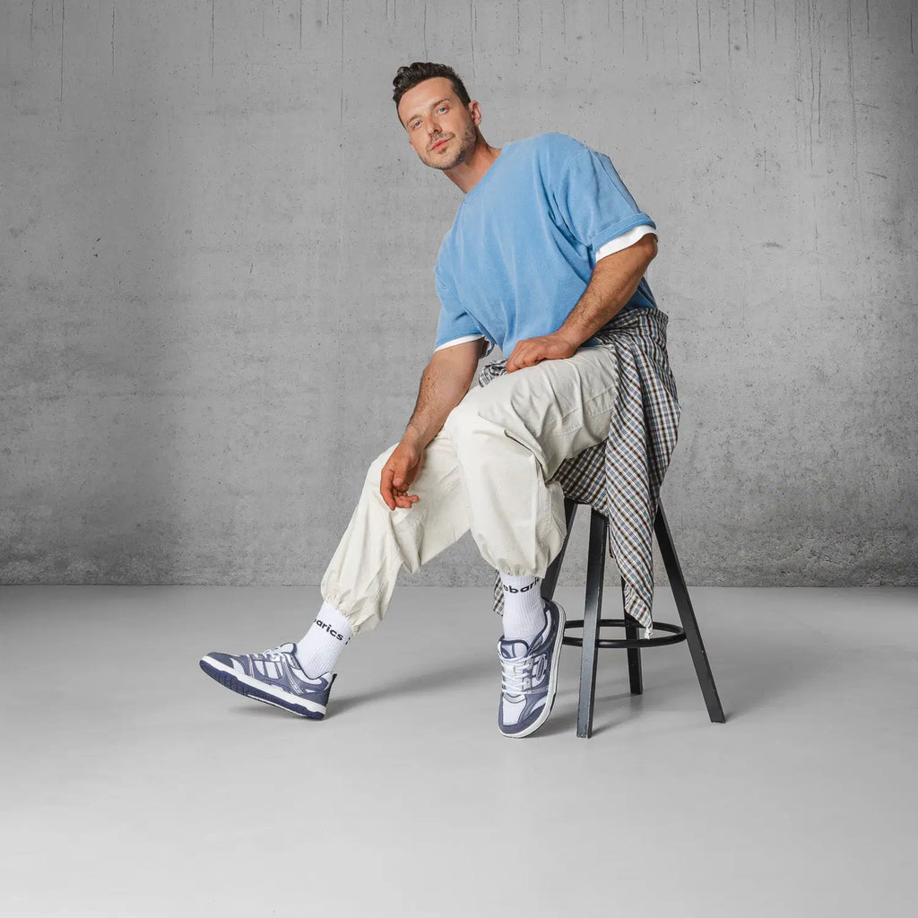 Barefoot Sneakers Barebarics Dropsta - Blue & Silver - BarefootHub - UK Barefoot Shoes