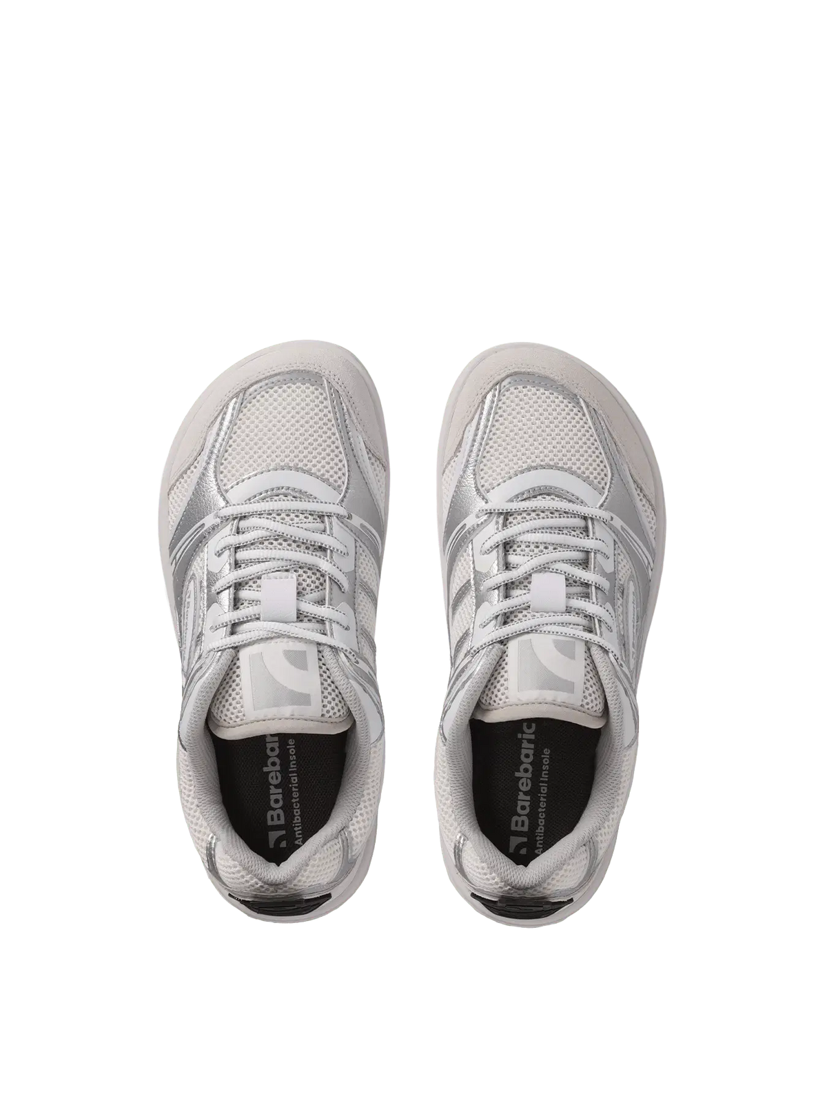 Barefoot Sneakers Barebarics Dropsta - Silver & White - BarefootHub - UK Barefoot Shoes