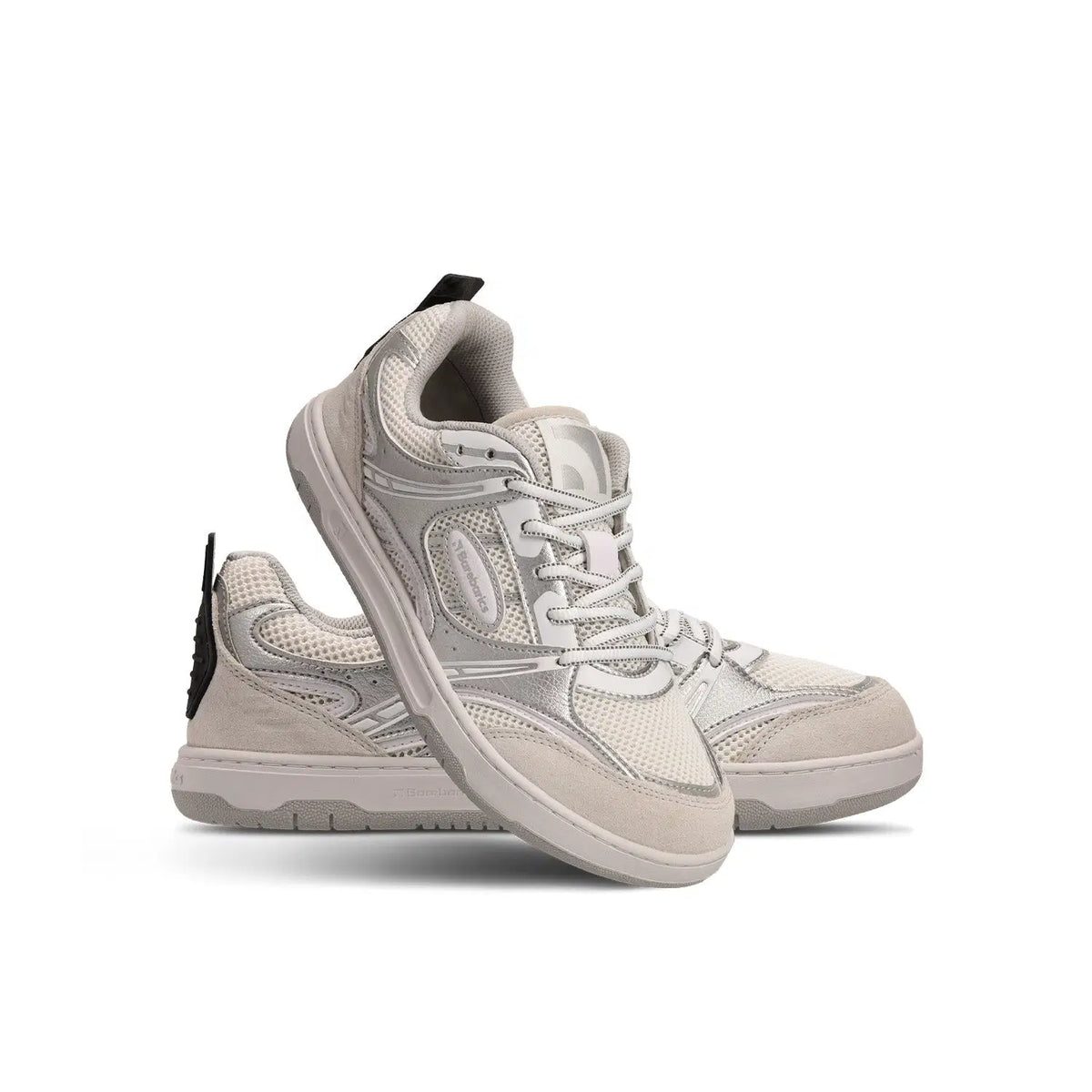Barefoot Sneakers Barebarics Dropsta - Silver & White - BarefootHub - UK Barefoot Shoes