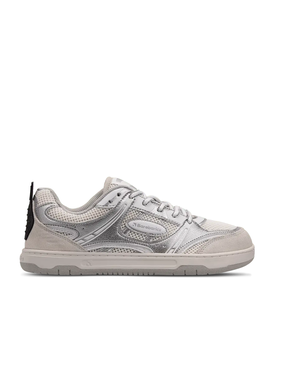 Barefoot Sneakers Barebarics Dropsta - Silver & White - BarefootHub - UK Barefoot Shoes