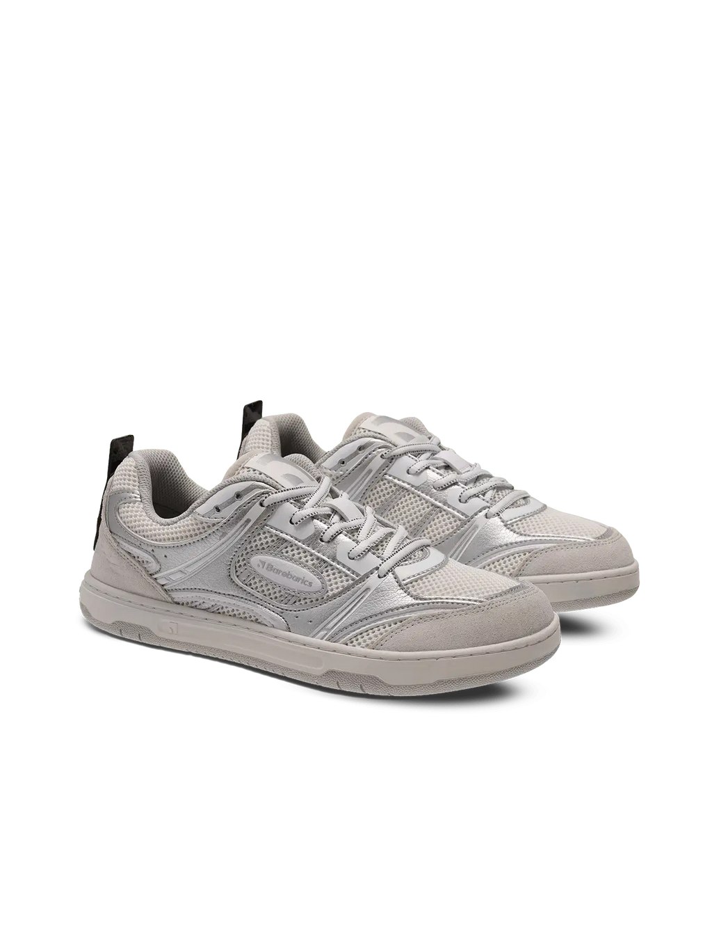 Barefoot Sneakers Barebarics Dropsta - Silver & White - BarefootHub - UK Barefoot Shoes