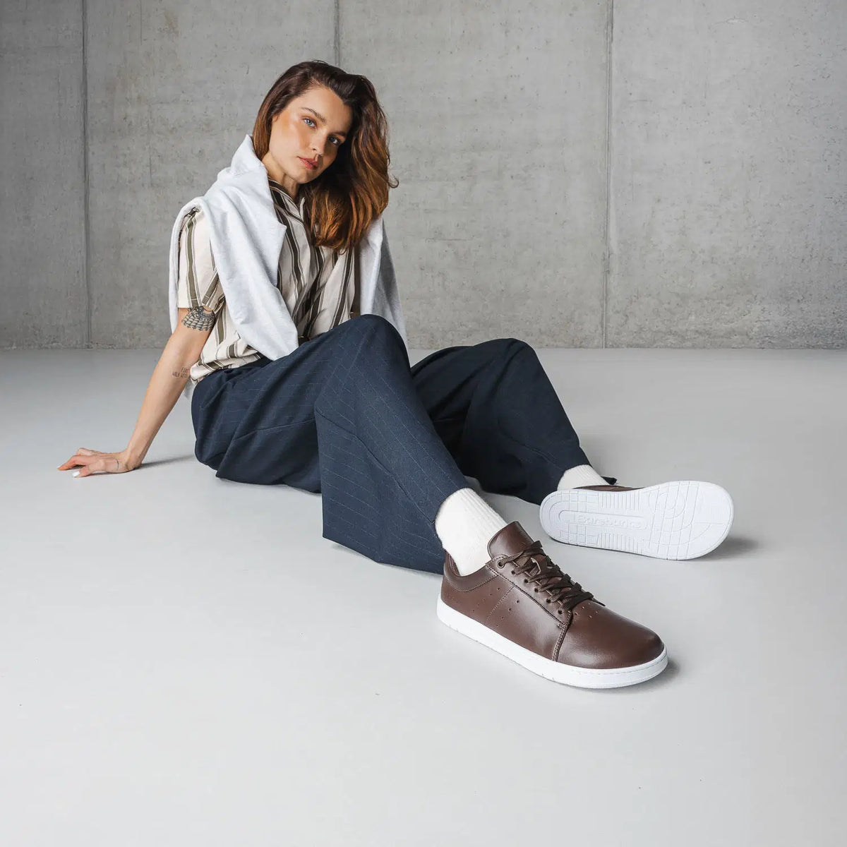Barefoot Sneakers Barebarics Enigma - Dark Brown - BarefootHub - UK Barefoot Shoes